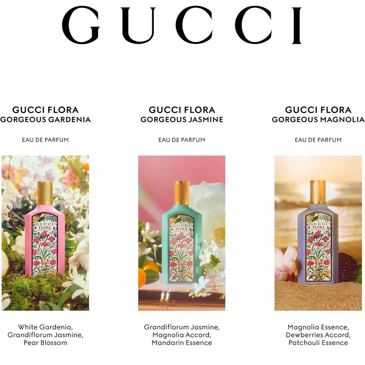 Gucci Flora Gorgeous Magnolia EDP for women - 3.3 oz